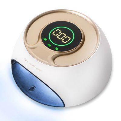 LED лампа для манікюру LEDME ONE 120 Вт Біла (з дисплеєм, таймер 30, 90, 120 сек) 106631 фото