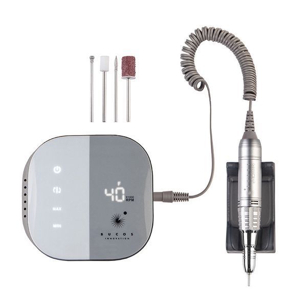 Фрезер для манікюру Bucos Nail Drill X1 PRO ZINC GRAY 65 Ватт, 40 000 об/хв. 4378 фото