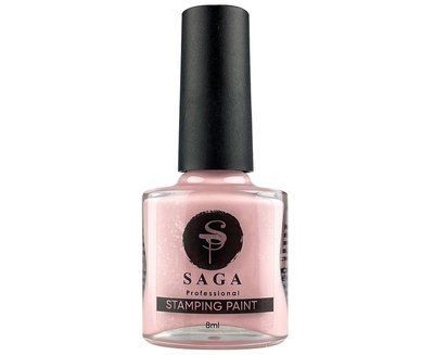 Лак-фарба для стемпінгу Saga Professional Stamping Paint №24 ніжно-рожевий, 8 мл 76746 фото