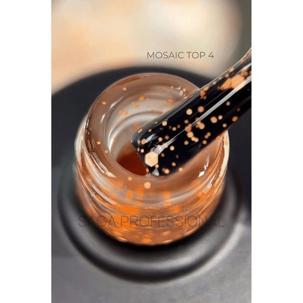 Матовый топ без липкого слоя Saga Professional MOSAIC №04 9 мл 1324 фото